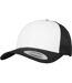 Casquette trucker flexfit blanc / noir Yupoong-1