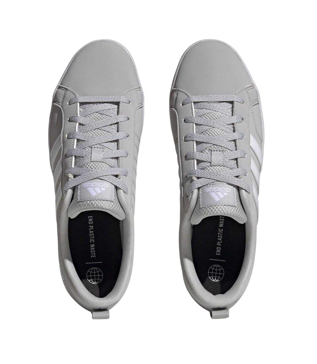 Baskets Motif/style 3 Rayures Vs Pace Homme Gris Clair Blanc Adidas-4