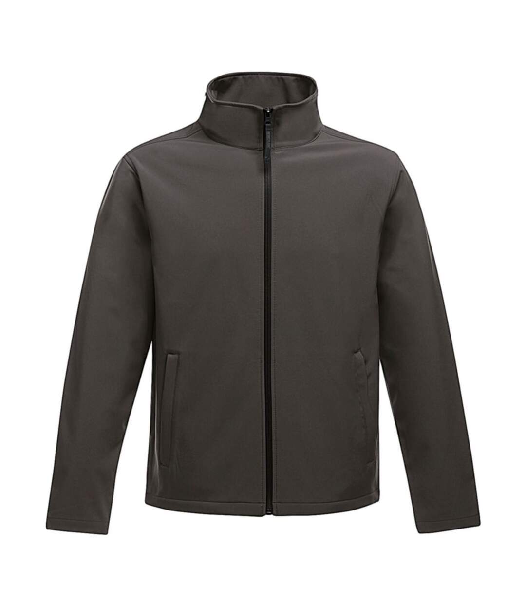 Veste softshell homme - TRA628 - gris seal et noir-1