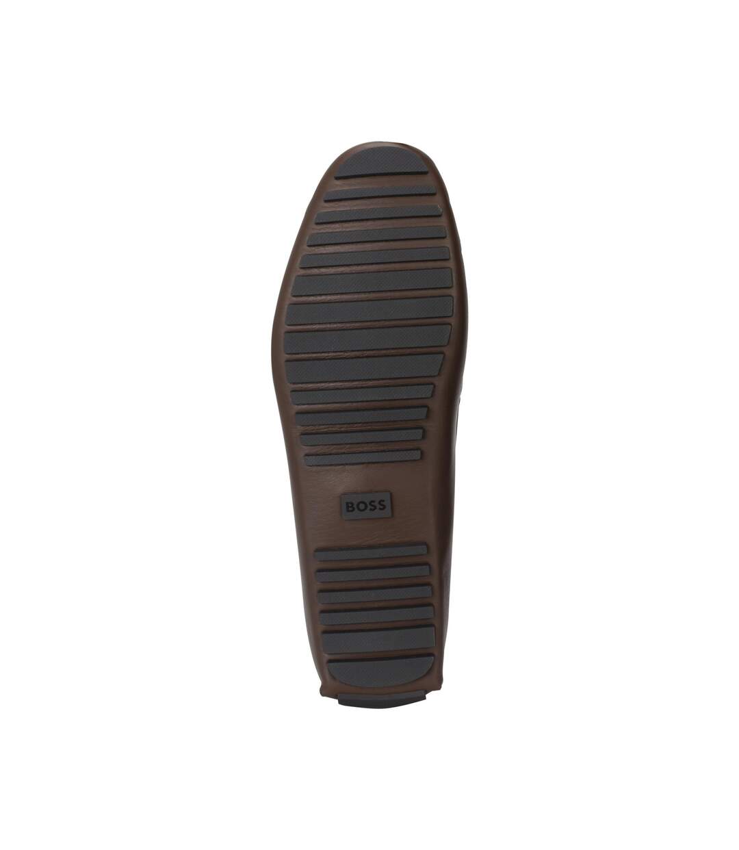 Mocassins driver homme marron Boss-3