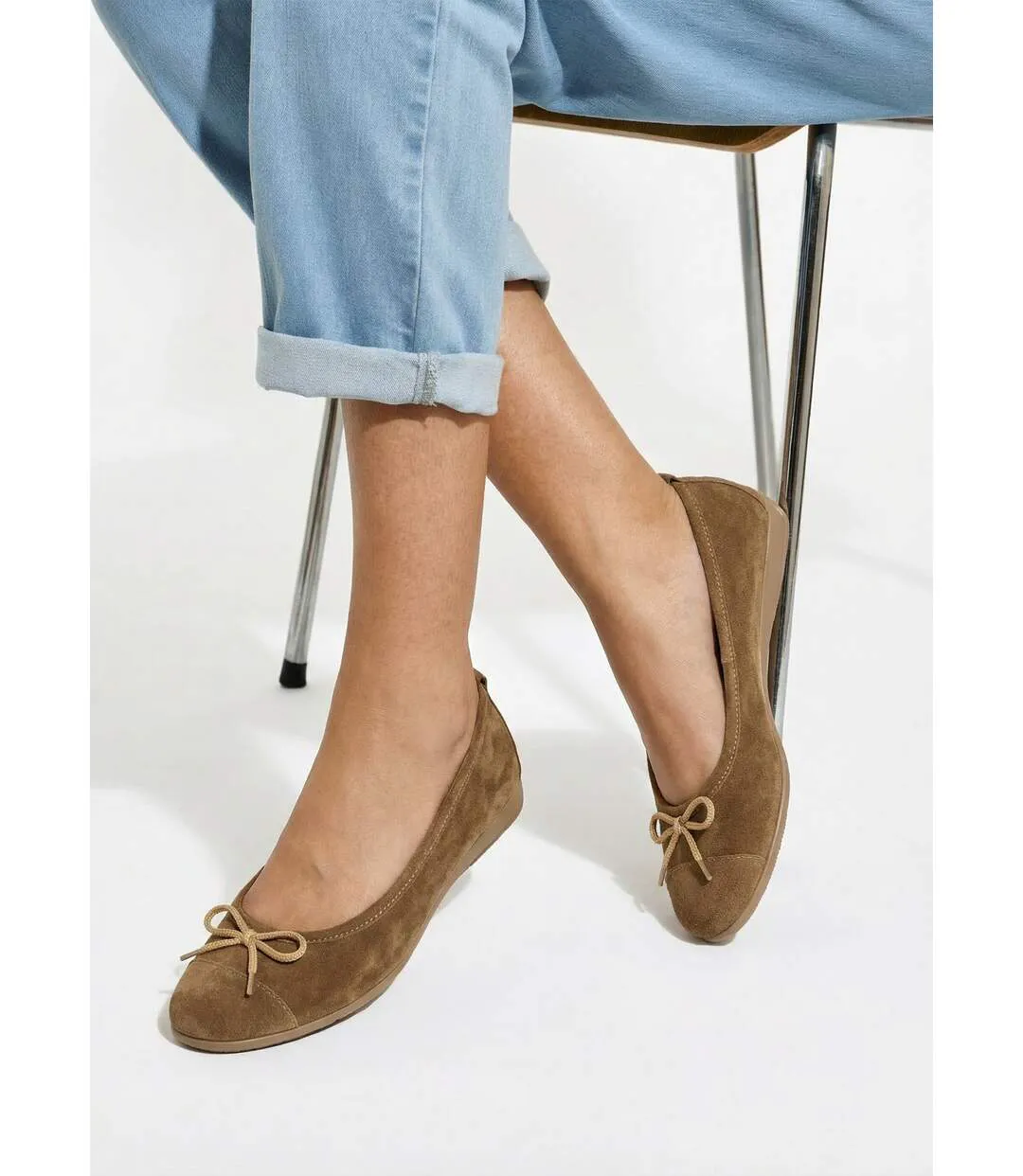 Ballerines souples largeur confort cuir velouté-3