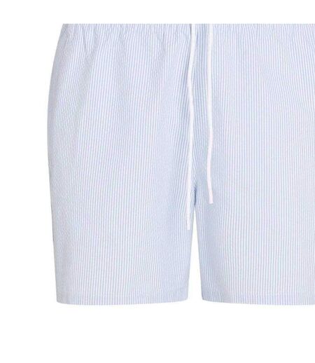 Mens Swim Shorts White Blue Tommy Hilfiger