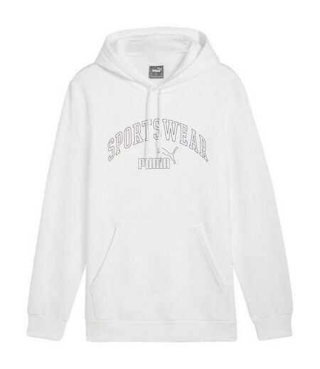 Sweat À Capuche Style Logo Dégradé Ess+ Lab Femme Blanc Puma
