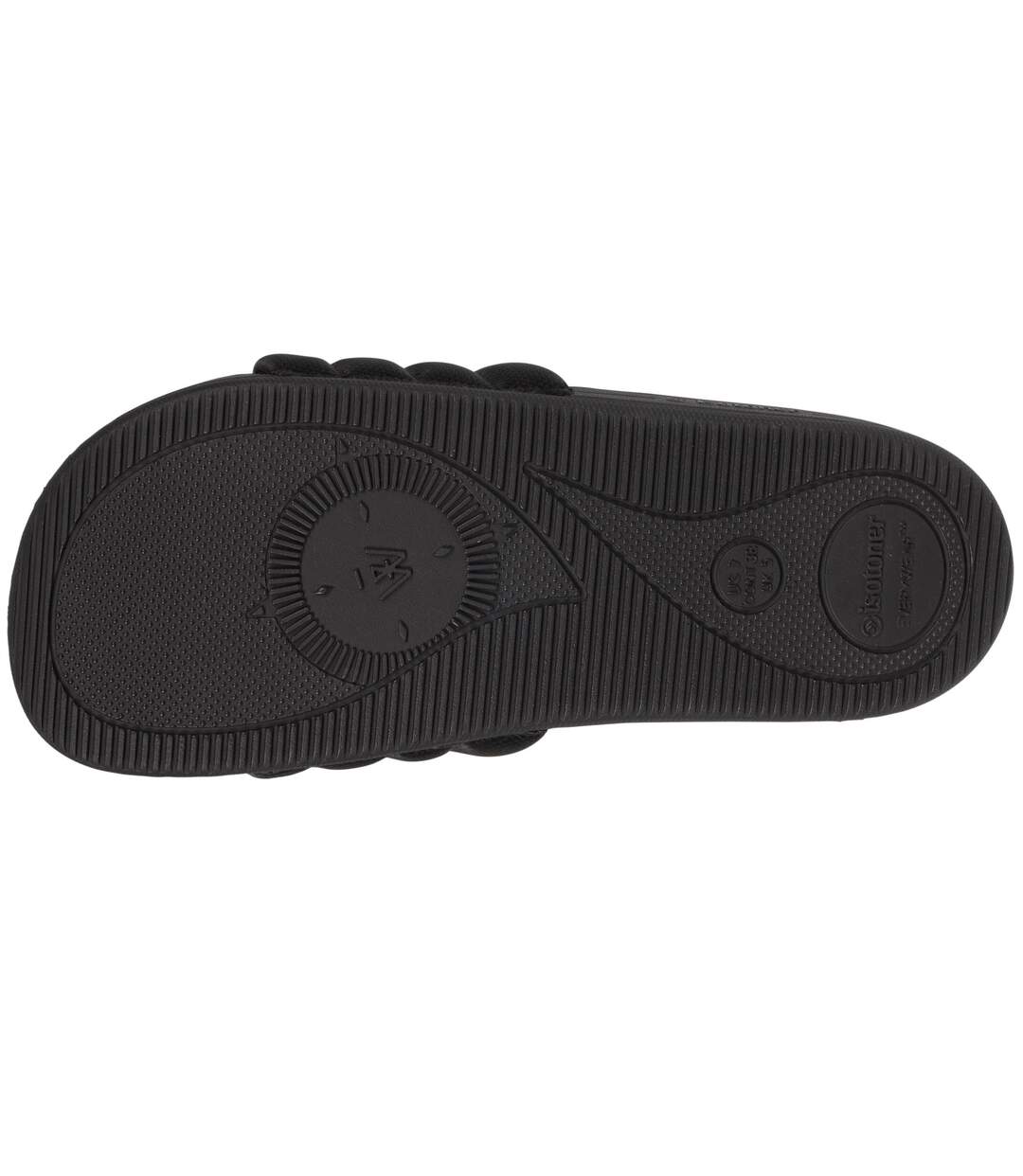 Isotoner Mules claquettes femme confortables effet matelassé-4