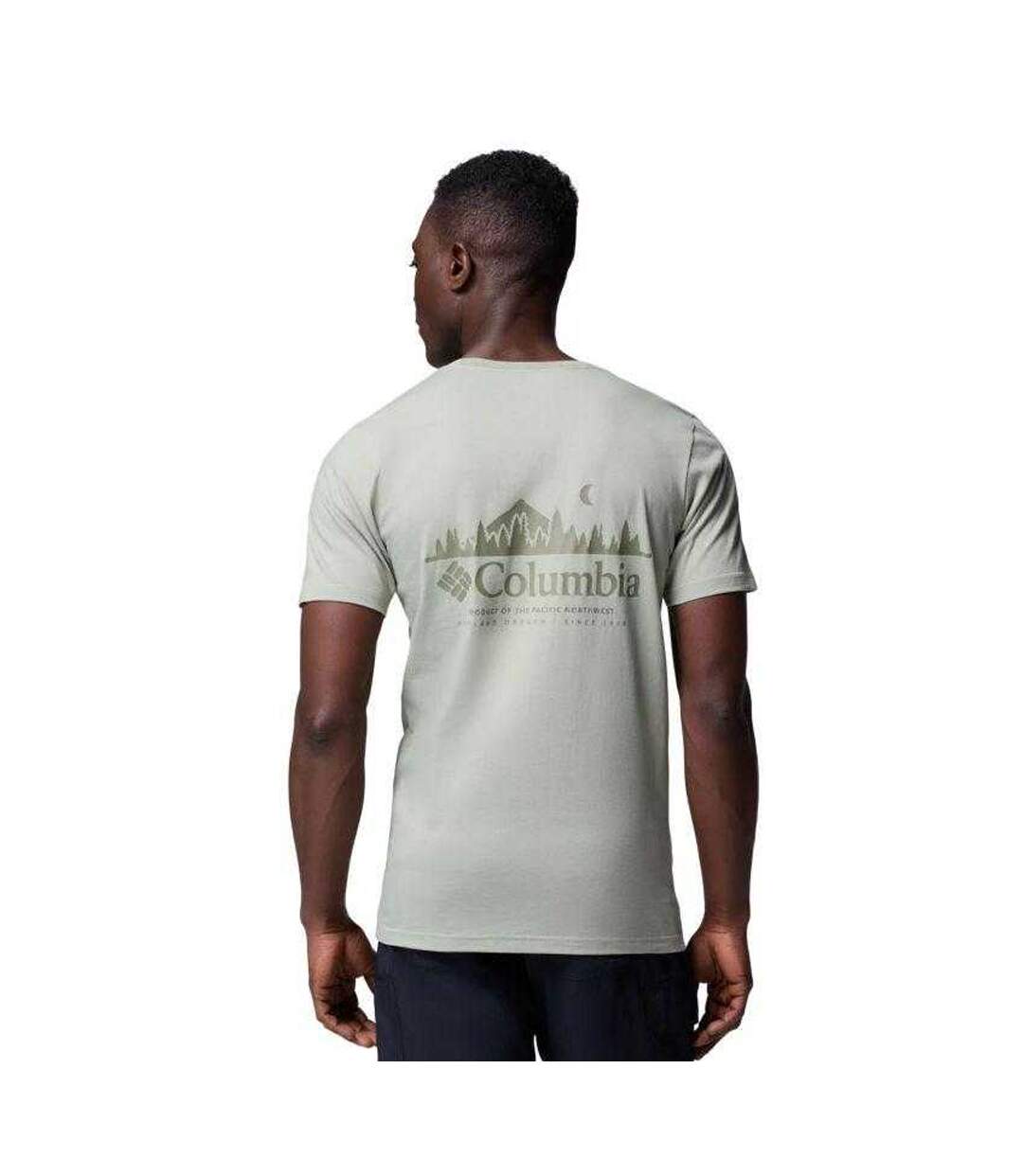 T-shirt Motif/style Imprimé Au Dos Rapid Ridge Homme Gris Clair Columbia-3