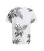 T-Shirt blanc/vert homme jack & jones drew-2