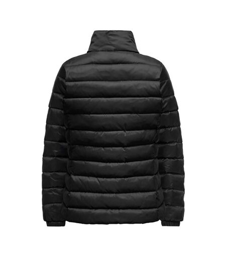 Doudoune noir/beige femme only talire quilted