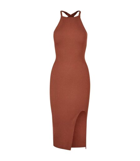 Robe Mi-longue Femme Terre Cuite Urban Classics