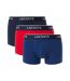 x3 boxers marines/rouges homme lacoste 5h1300 - l-3