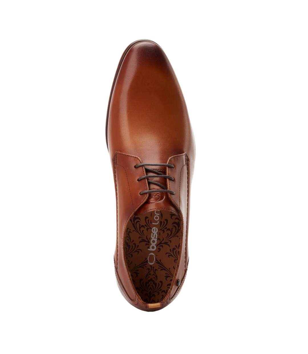 Chaussures brogues gambino homme marron clair Base London-4