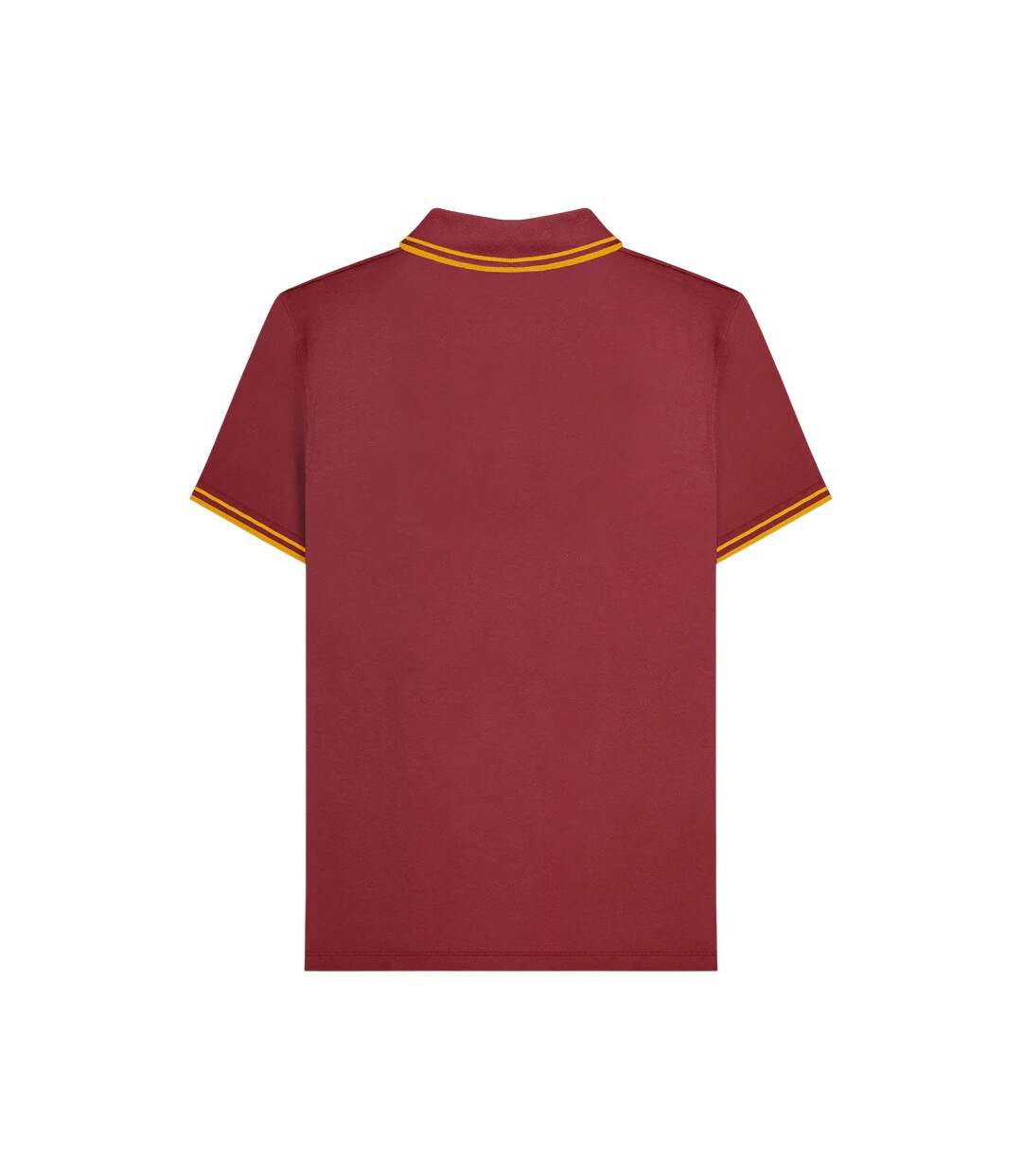 Mens Houndstooth Polo Shirt Burgundy Gold Lambretta-4