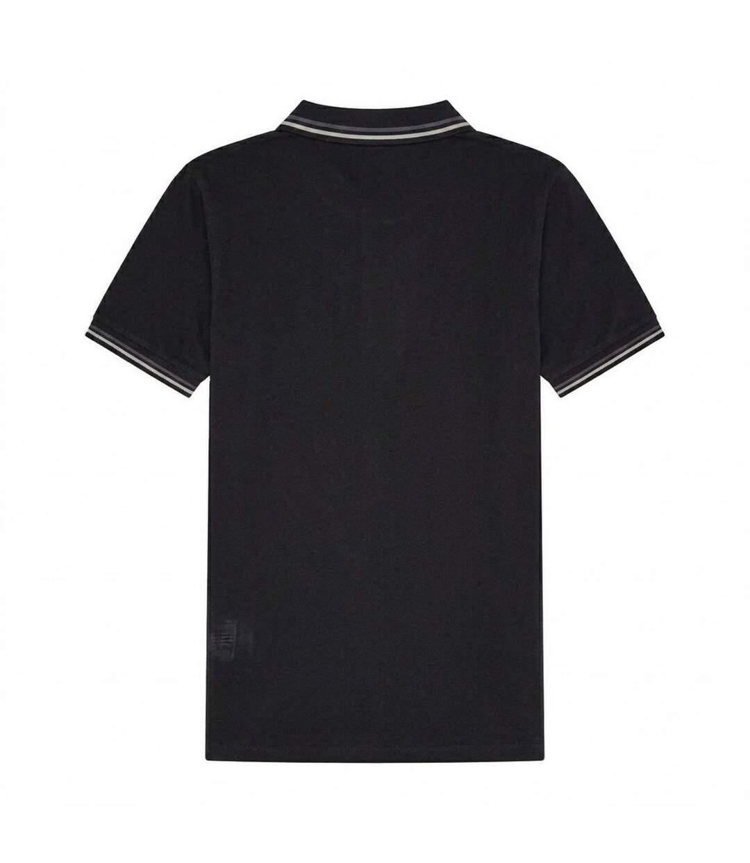 Mens Rooks Polo Shirt Black Grey Ellesse-2