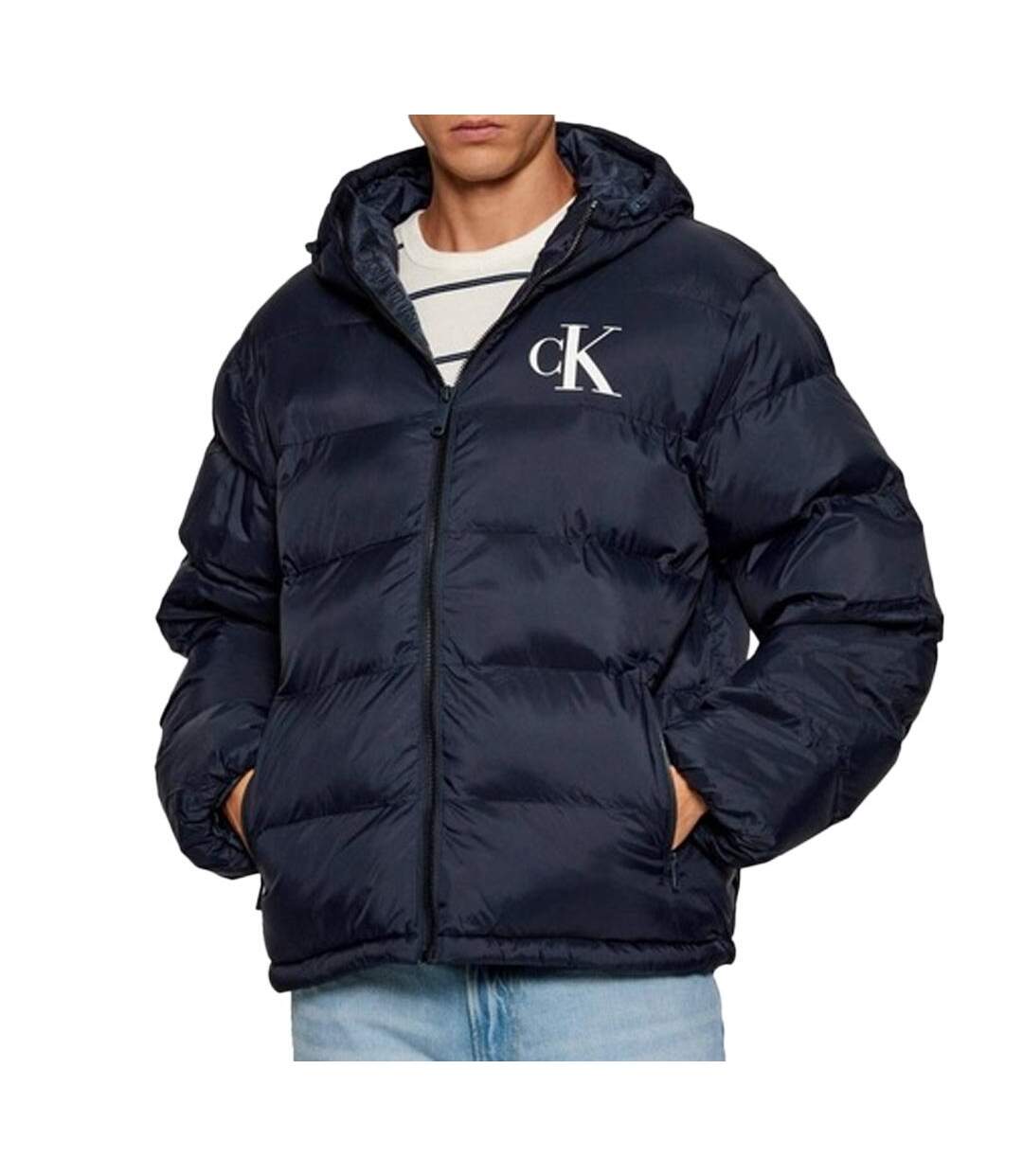 Doudoune marine homme calvin klein jeans lv04rd528g-1