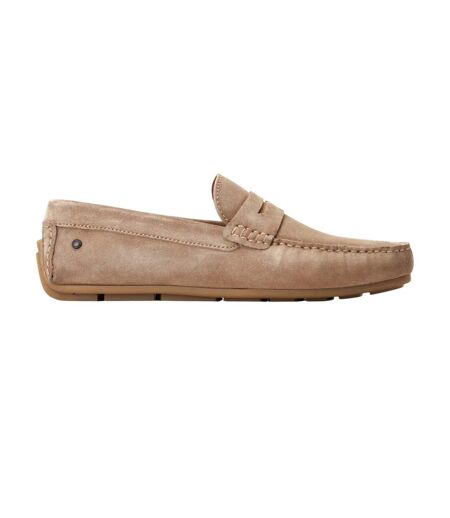 Mens Collins Driver Suede Loafers Sand Base London