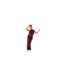 Jupe Longue Motif/style Colonne Femme Bordeaux Missy Empire-1