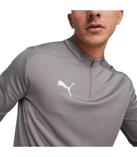 Mens Teamfinal Quarter Zip Training Track Top Grey Puma