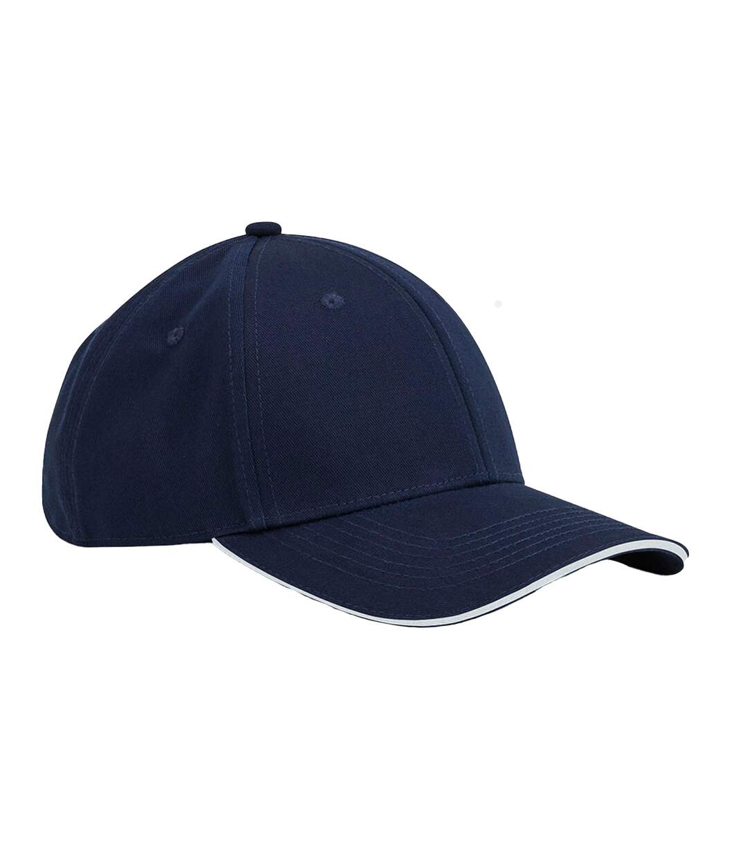 Casquette Earthaware Bleu Marine Français Blanc Beechfield-1