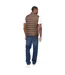 Mens Gattering Mve Quilted Gilet Brown Crosshatch-3
