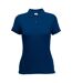 Fruit Of The Loom Womens Lady-Fit 65/35 Short Sleeve Polo Shirt (Navy)