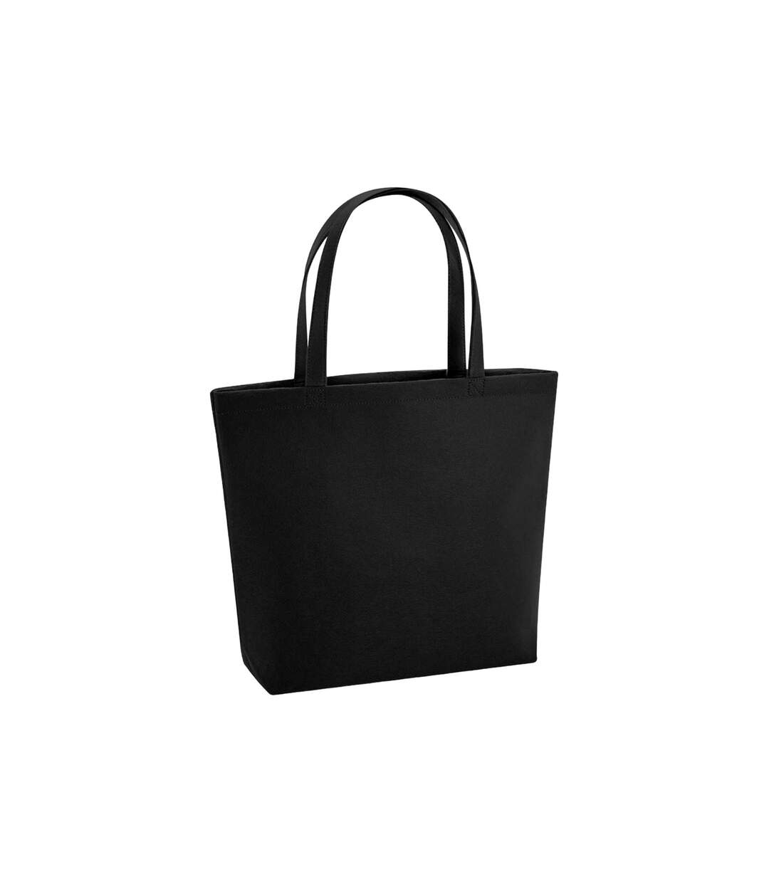 Sac de courses taille unique noir Bagbase