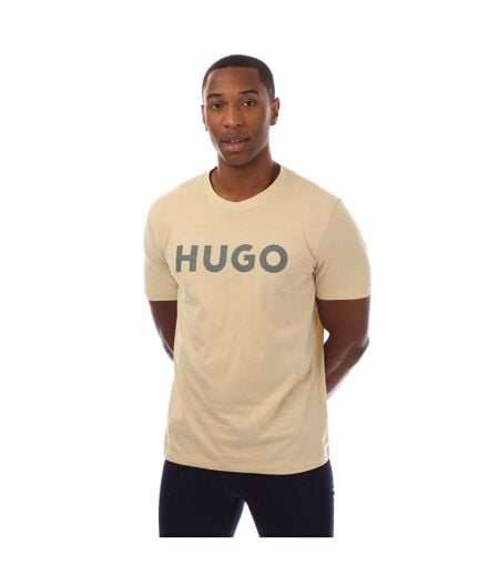 T-shirt Style Logo Dulivio Homme Beige Hugo