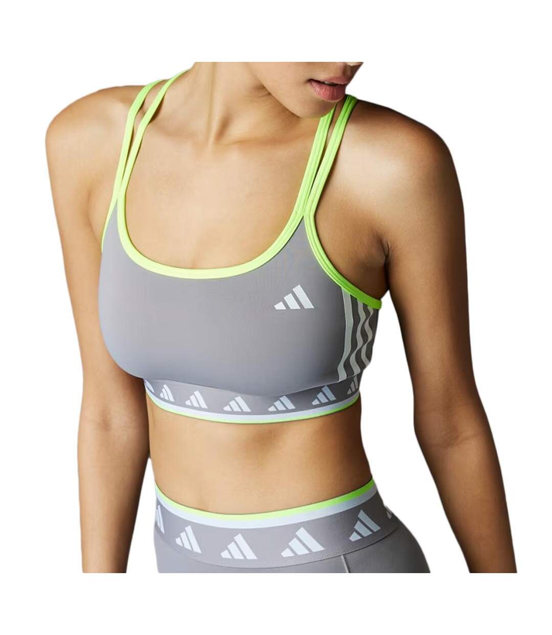 Brassière grise femme adidas aer-1