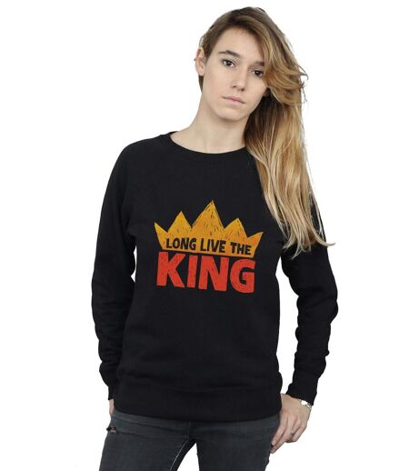 Disney Sweatshirt Womens/Ladies The Lion King Movie Long Live The King (Noir) - UTBI22206