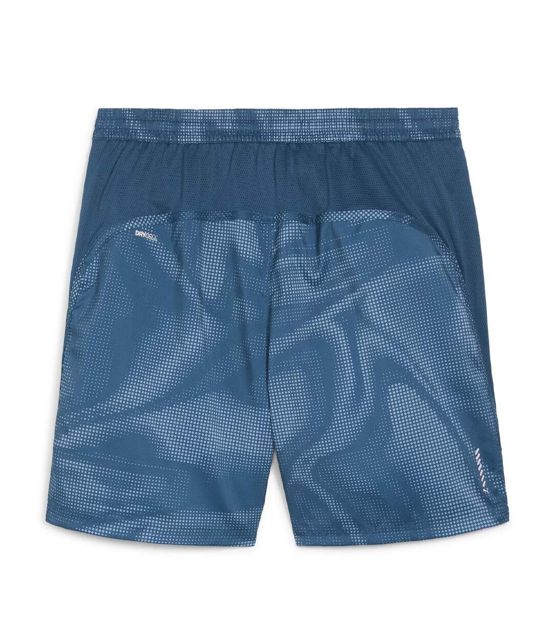Short de running bleu homme puma run favorites velocity aop 7 - l-2