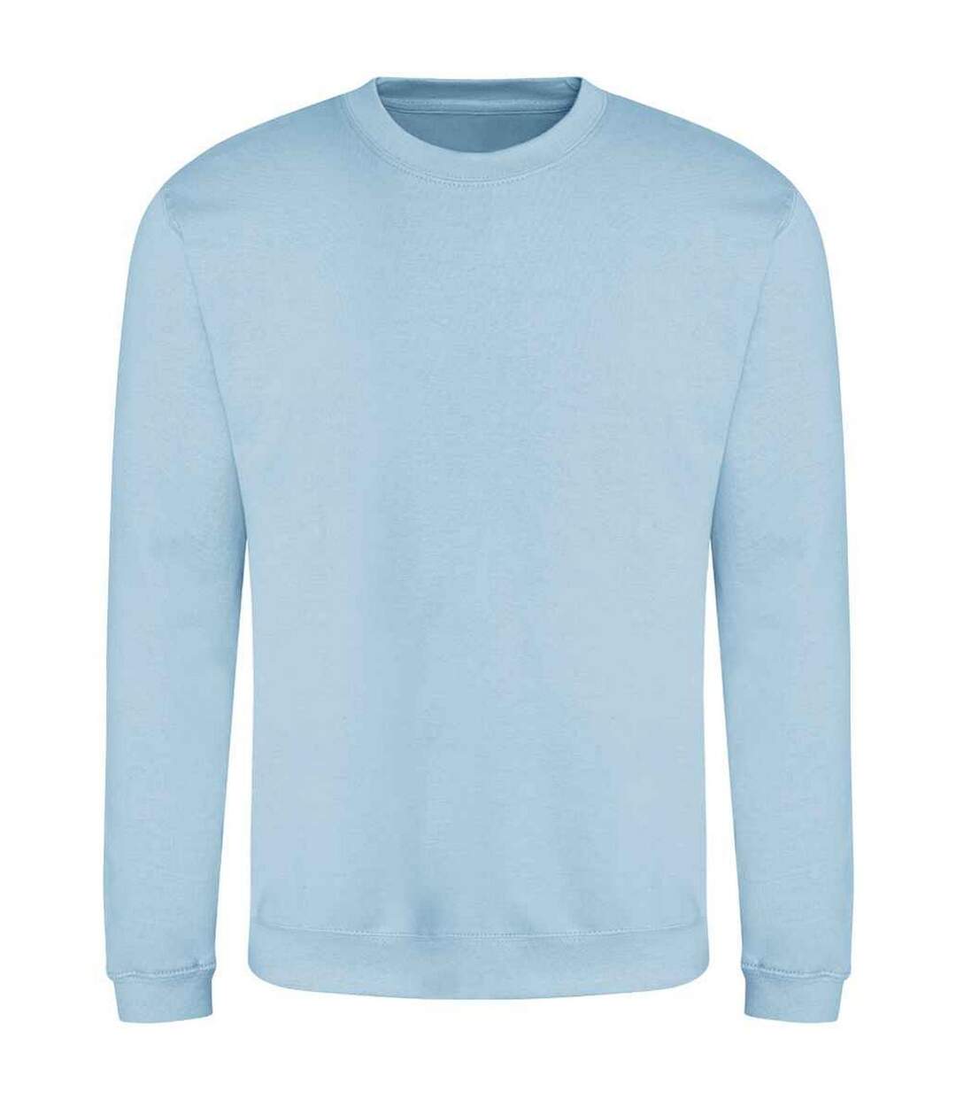 Unisex adult soft touch sweatshirt ice blue Awdis-1