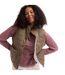 Veste Matelassée Et Unie Sans Manches À Col Montant Edwina Femme Kaki Clair Trespass-4