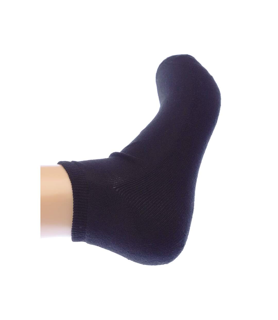 Chaussette Mini-chaussettes - Lot de 3 - Semelle bouclette - Multisport - Coton - Noir - Socks equipment