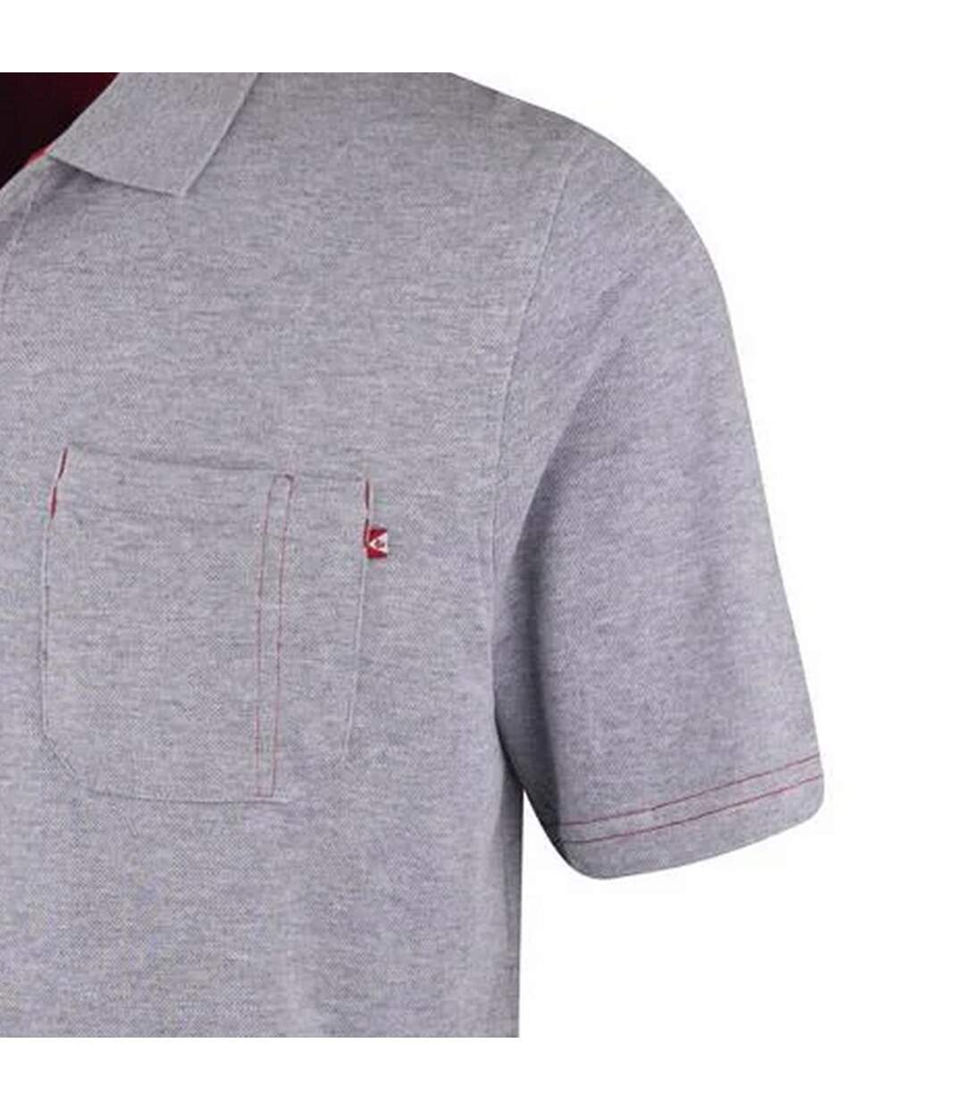 Polo homme gris Lee Cooper-4