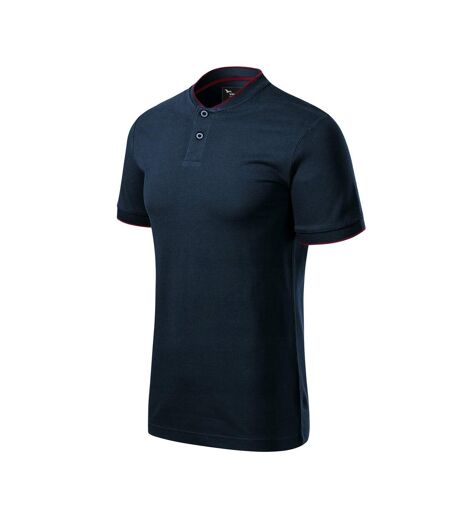 Polo Motif/style Losange Premium Homme Bleu Marine Malfini