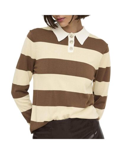 Polo jaune/marron femme jdy melany