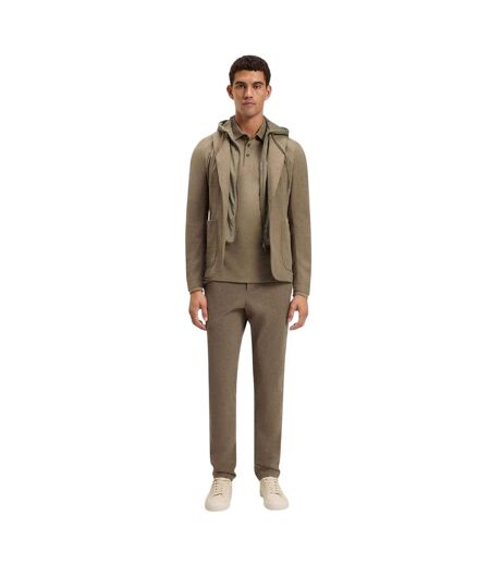 Polo Manches Longues Pado Homme Marron Boss