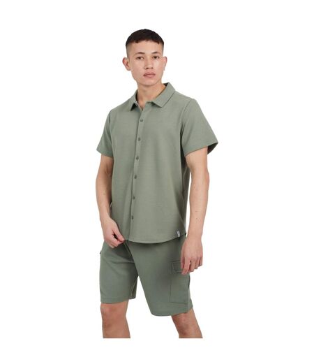Mens Cadby Textured Cargo Shorts Light Sand Brave Soul