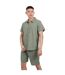 Mens Cadby Textured Cargo Shorts Light Sand Brave Soul-1