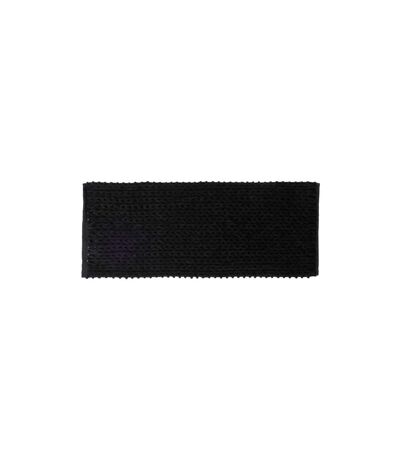 Tapis de Salle de Bain Tissé Épais 50x120cm Noir Khôl