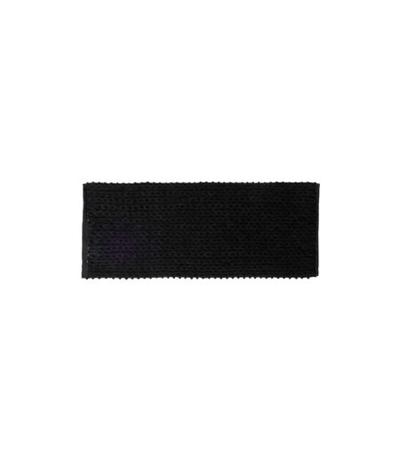 Tapis de Salle de Bain Tissé Épais 50x120cm Noir Khôl