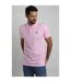 Mens Miles Pique Organic Polo Shirt Pink Weird Fish-1