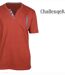 CHALLENGER SIERRA1 — Tee-shirt col boutons orange rouille : le style décontracté soigné-4