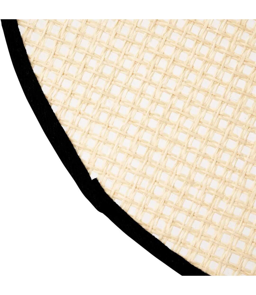 Set de Table Rond en Jute Rivi 38cm Noir-2
