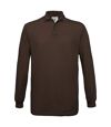 Polo homme manches longues - PU414 - marron