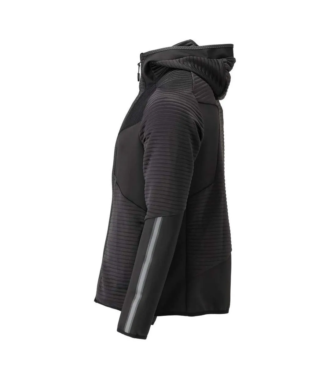 Mens Customised Hooded Fleece Jacket Black Mascot-4