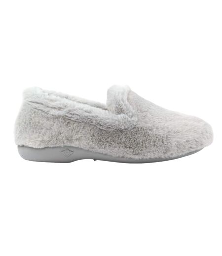 Chaussons frito femme gris Lunar