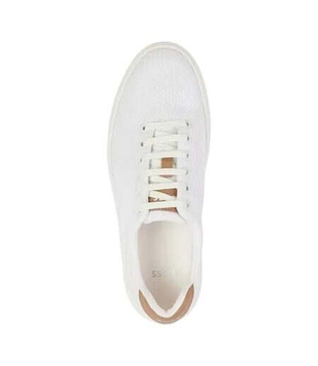 Womens/ladies Katie Low Cut Trainers White Boss
