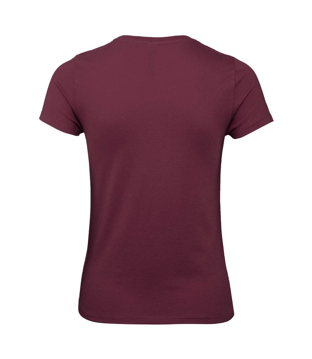 T-shirt femme bordeaux B&C-2