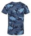 T-shirt manches courtes camouflage HOMME - 01188 - bleu army camo