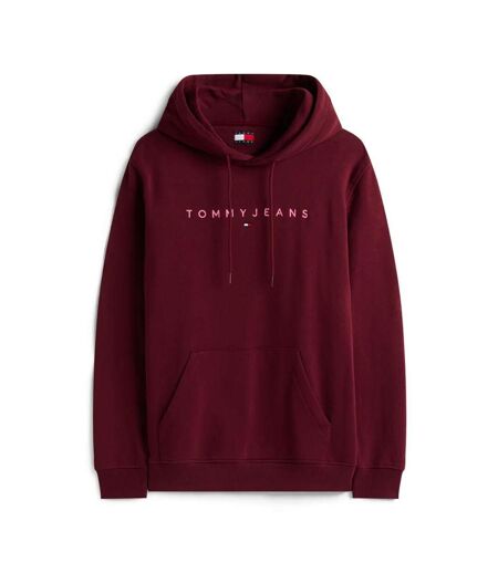 Sweat bordeaux homme tommy hilfiger linear logo