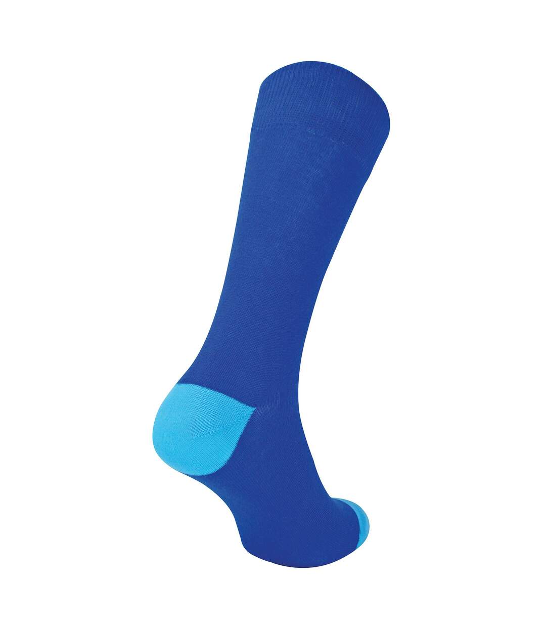 12 Pack Mens Soft Breathable Cotton Contrast Heel & Toe Socks-3
